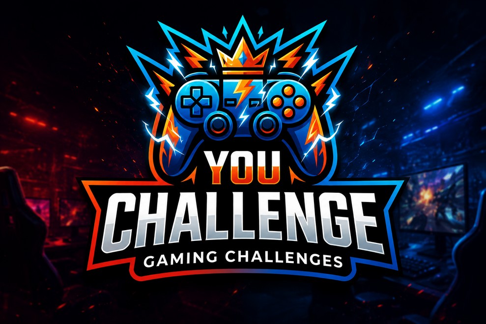 YouChallenge — crowned game controller emblem